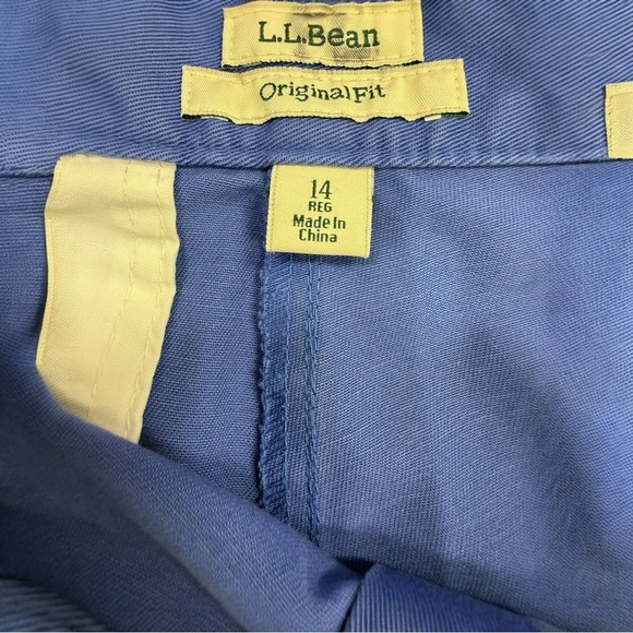 Vintage LL Bean Original Fit Walking Bermuda Shorts Size 14 - Picture 3 of 3